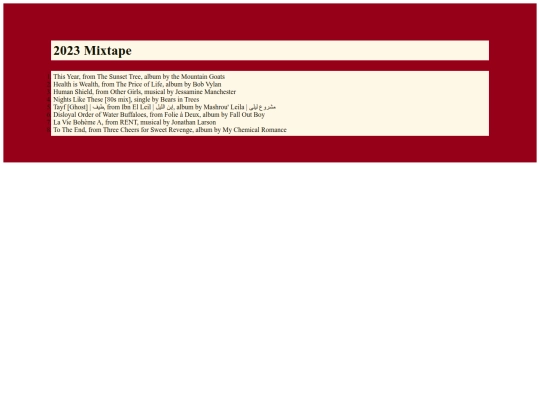 mediarecs/2023playlist screenshot