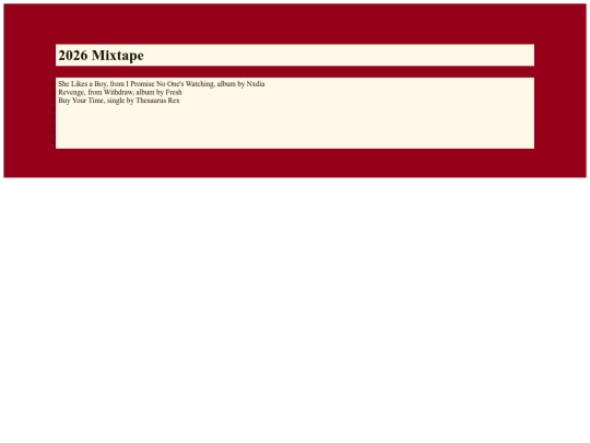 mediarecs/2026playlist screenshot