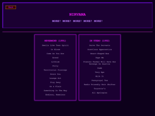 nirvana screenshot