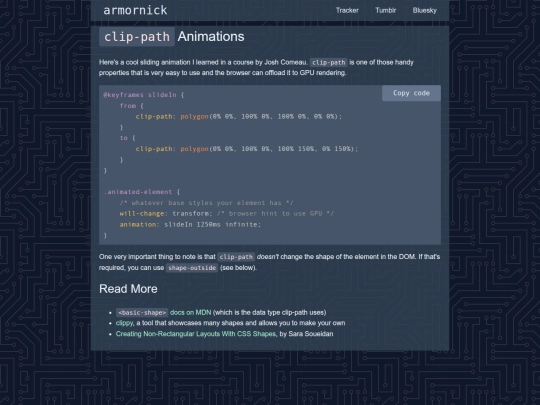snippets/clip-path-animations screenshot