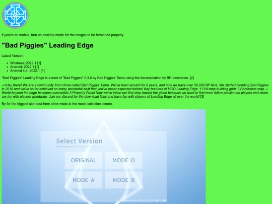 bple-wiki/Bad_Piggies_Leading_Edge screenshot
