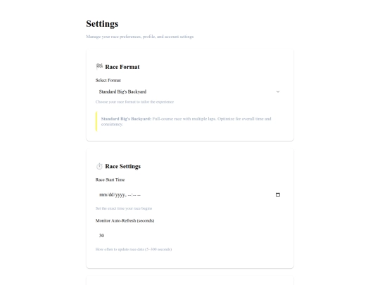 settings screenshot