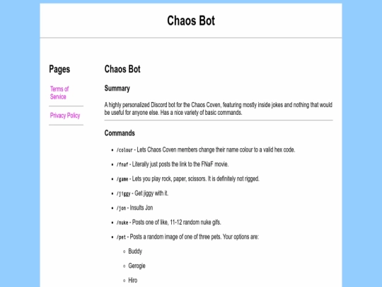 index screenshot