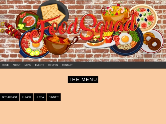 menu screenshot