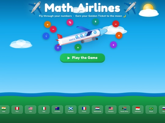 math-airlines screenshot