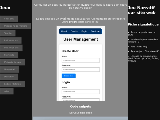 senariojeu screenshot