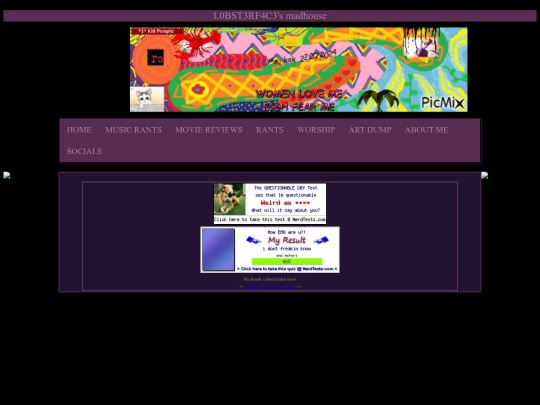 aboutme/quizzes screenshot