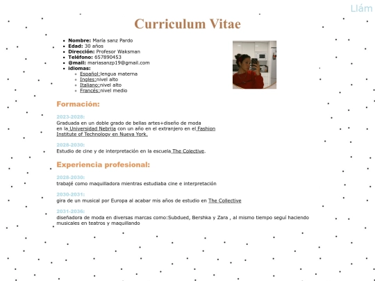 curriculum screenshot