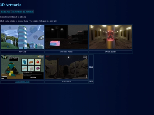 3d-portfolio screenshot