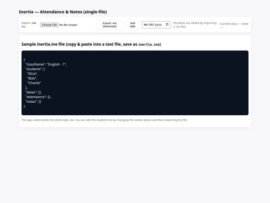 inertia screenshot