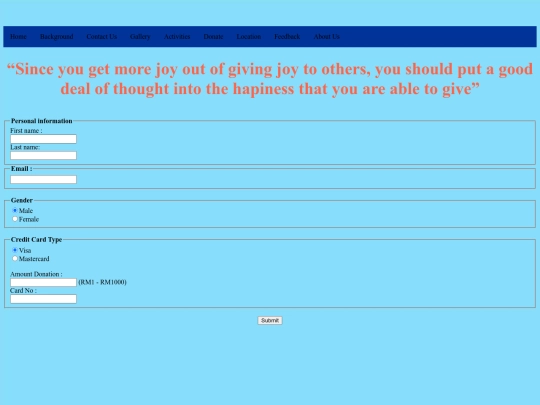 donation screenshot