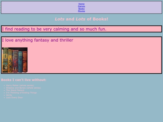 Books screenshot