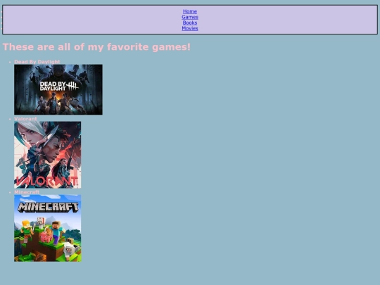Games screenshot