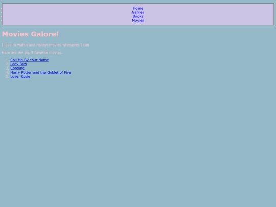 Movies screenshot