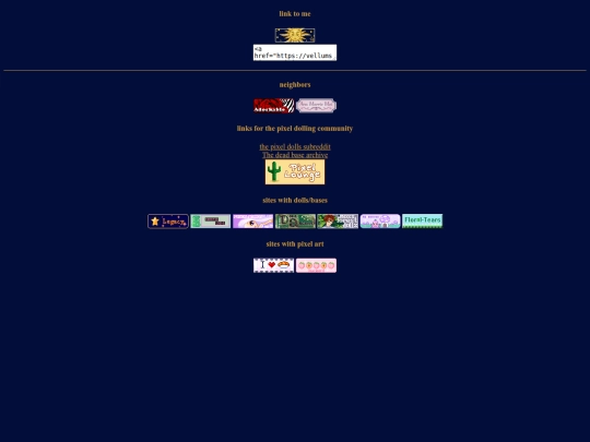 links screenshot