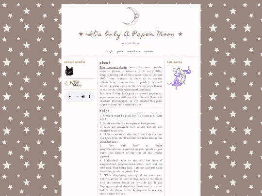 papermoon/info screenshot