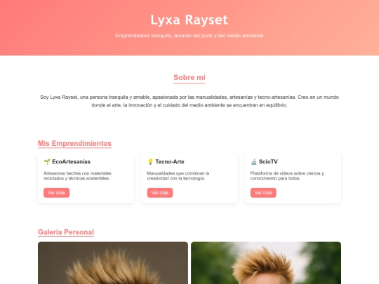 page/lyxa screenshot