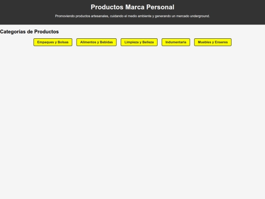 page/produictosmarcapersonal screenshot