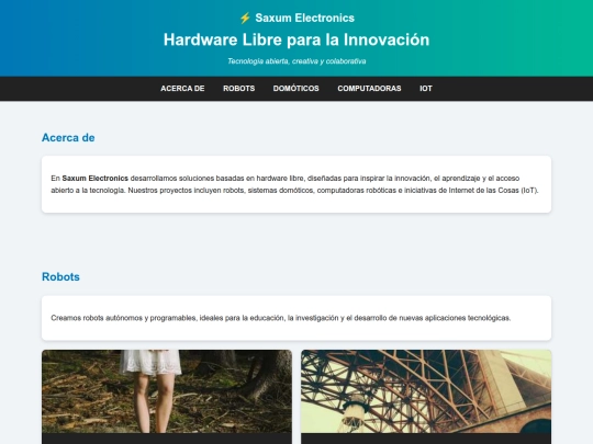 page/saxum screenshot