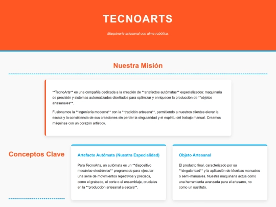 page/tecnoarts screenshot