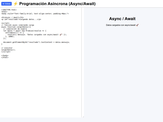 page/vainilla/ejemplos/async screenshot