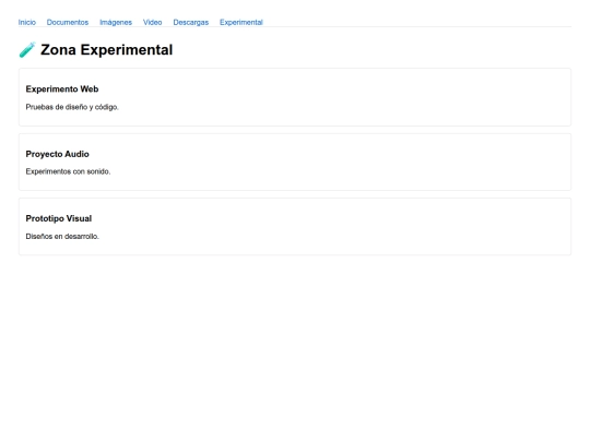 page/zone/experimental screenshot