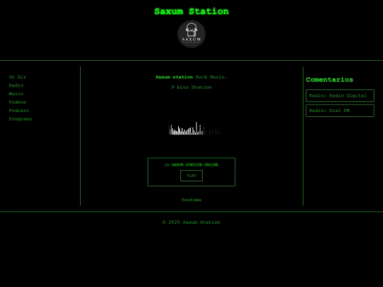 radio/saxumstation/player screenshot