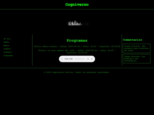 radio/saxumstation/programs screenshot