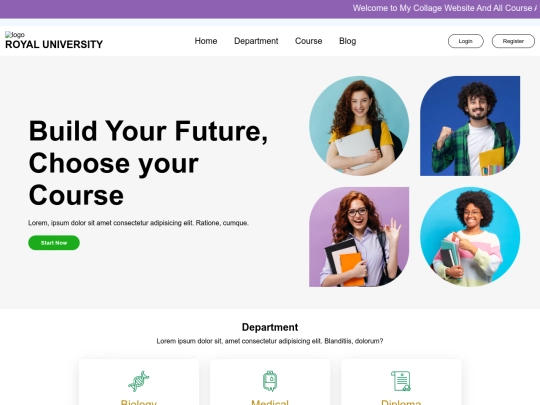 project 2/clg website screenshot