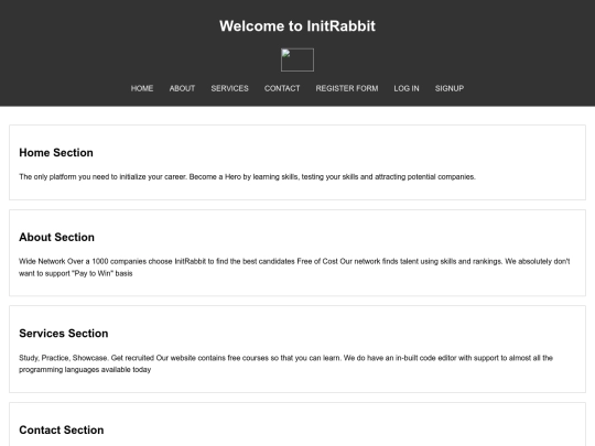 website screenshot