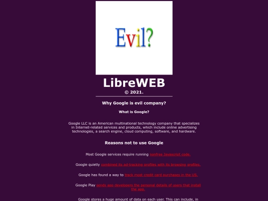 evil-google screenshot