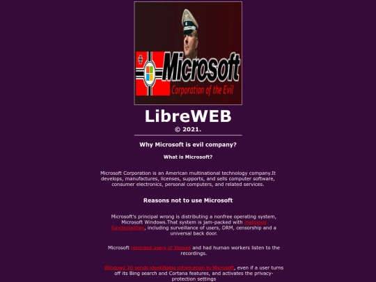 microsoft-evil screenshot