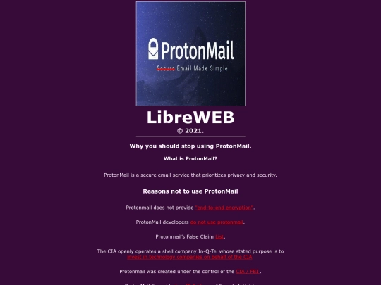 protonmail screenshot