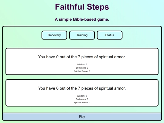 faithful_steps screenshot