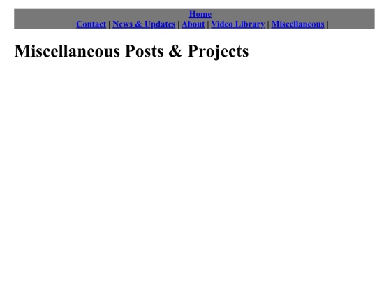 Miscellaneous screenshot