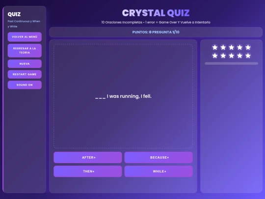 Academia Grammar Pro/Inicio/quiz screenshot
