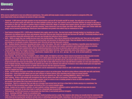 glossary screenshot