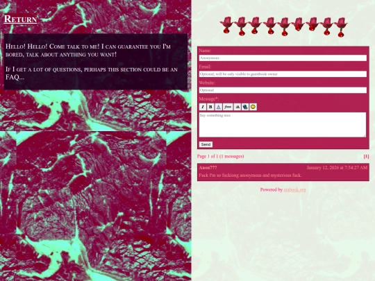 guestbook screenshot