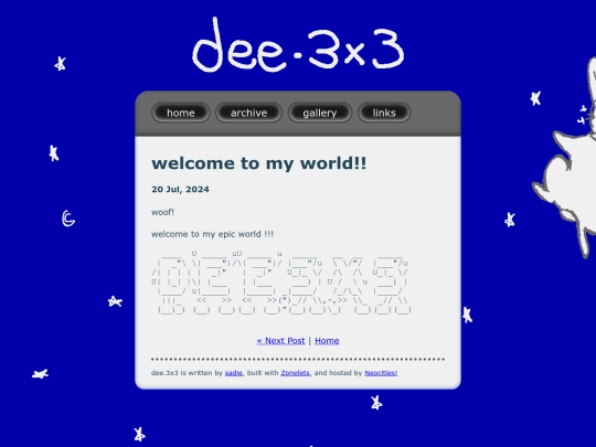 deedot3x3/posts/2024-07-20-welcome-to-my-world!! screenshot