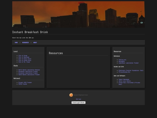 resources screenshot