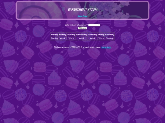 testSheet screenshot