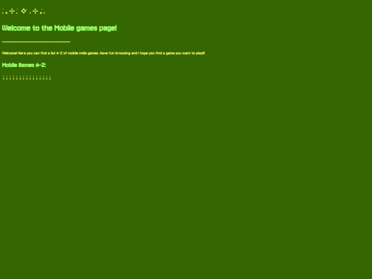mobilegamespage screenshot