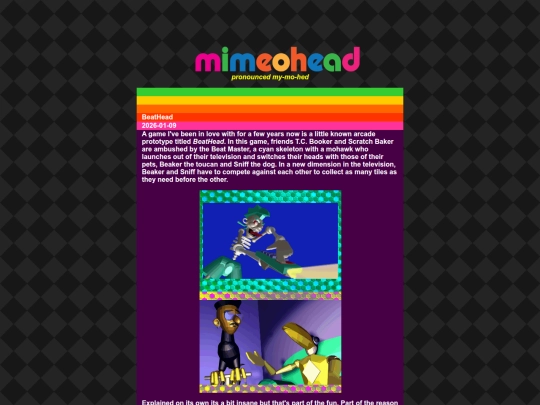 mimeohead screenshot