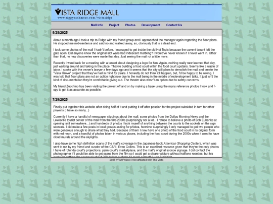 vistaridge/development screenshot
