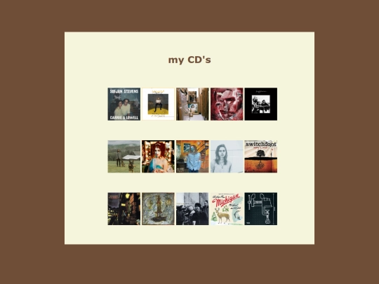CDs screenshot