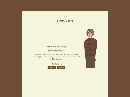aboutme screenshot