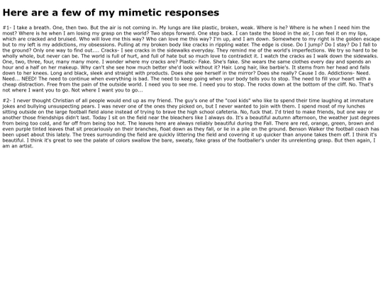 mimeticresponses screenshot