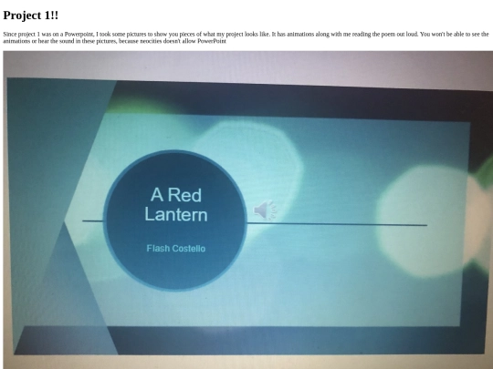project1 screenshot