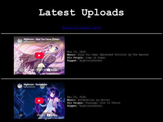latest-uploads screenshot