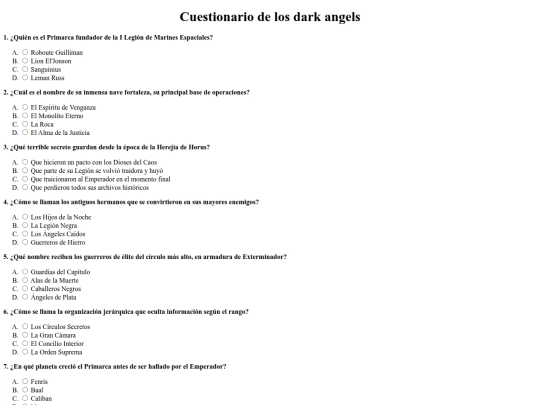 cuestionario/cuestionario screenshot